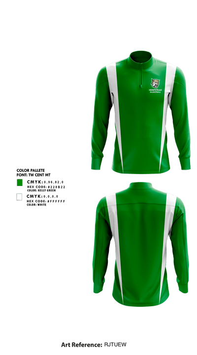 Hempstead Middle School Basketball 22150967 Quarter Zip Jacket - 1