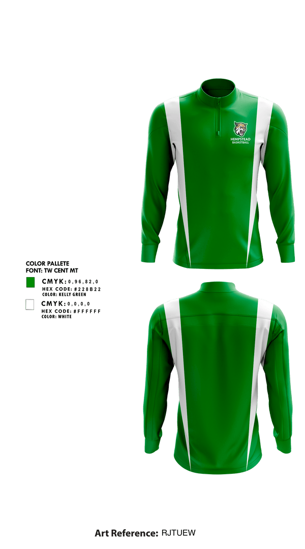 Quarter Zip Jacket, Hempstead Middle School Basketball, Women's Basketball, Teamtime, Team time, sublimation, custom sports apparel, team uniforms, spirit wear, spiritwear, sports uniforms, custom shirts, team store, custom team store, fundraiser sports, apparel fundraiser