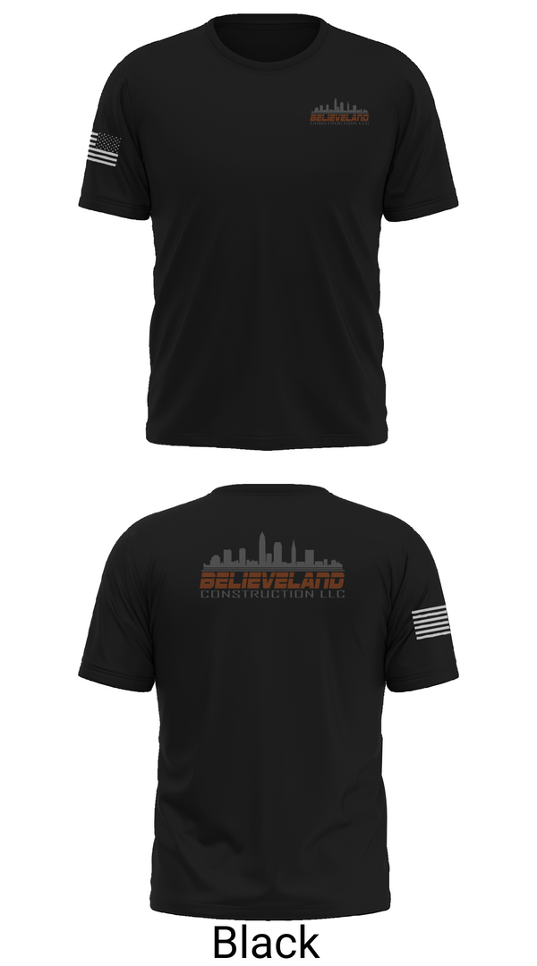 Short Sleeve Performance Shirt, Believeland Construction LLC, , Teamtime, Team time, sublimation, custom sports apparel, team uniforms, spirit wear, spiritwear, sports uniforms, custom shirts, team store, custom team store, fundraiser sports, apparel fundraiser
