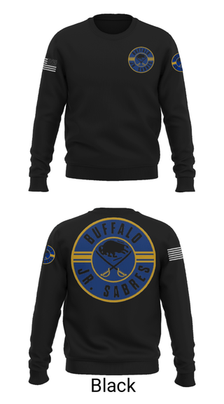 Crew Neck Sweatshirt, Buffalo jr sabres, Ice Hockey, Teamtime, Team time, sublimation, custom sports apparel, team uniforms, spirit wear, spiritwear, sports uniforms, custom shirts, team store, custom team store, fundraiser sports, apparel fundraiser
