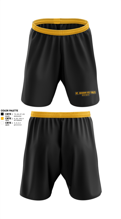 Mt. Hebron Ice Vikes 43010853 Athletic Shorts With Pockets - 2