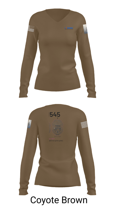 TN VFW 47814062 Women's Long Sleeve V-neck Shirt - 17