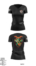 Det. 4 Tows and Scouts 4th Tank Battalion 82433945 Women's Short Sleeve V-neck Shirt - 1