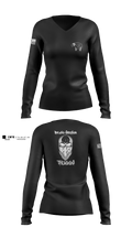 Delta Company 1-114th Infantry 53966705 Women's Long Sleeve V-neck Shirt - 1