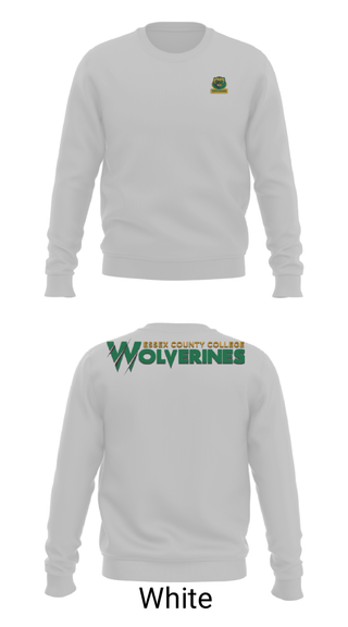 Crew Neck Sweatshirt, Essex County College Track and Field, Track & Field, Teamtime, Team time, sublimation, custom sports apparel, team uniforms, spirit wear, spiritwear, sports uniforms, custom shirts, team store, custom team store, fundraiser sports, apparel fundraiser