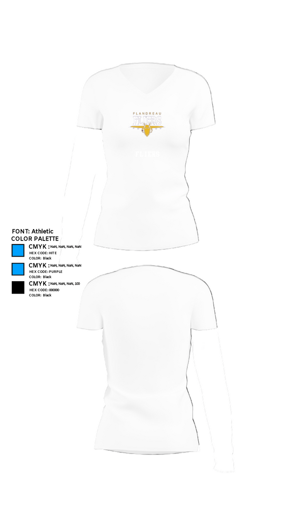 Women's Short Sleeve Vneck Shirt, Fliers, Baseball, Teamtime, Team time, sublimation, custom sports apparel, team uniforms, spirit wear, spiritwear, sports uniforms, custom shirts, team store, custom team store, fundraiser sports, apparel fundraiser