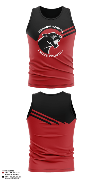 Meadow Heights R-2 High School Cross Country 94273495 Tank Top - 2