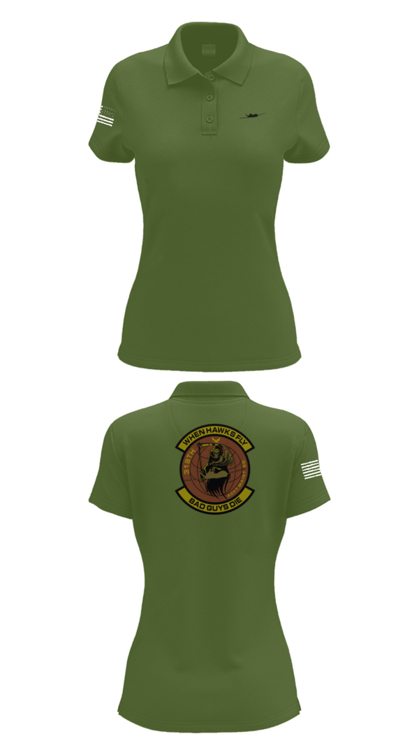 Women's Short Sleeve Performance Polo, 319th Maintenance Squadron, Air Force, Teamtime, Team time, sublimation, custom sports apparel, team uniforms, spirit wear, spiritwear, sports uniforms, custom shirts, team store, custom team store, fundraiser sports, apparel fundraiser