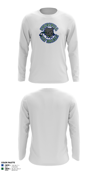 Churchill Ice Hockey 67738874 Long Sleeve Performance Shirt 16