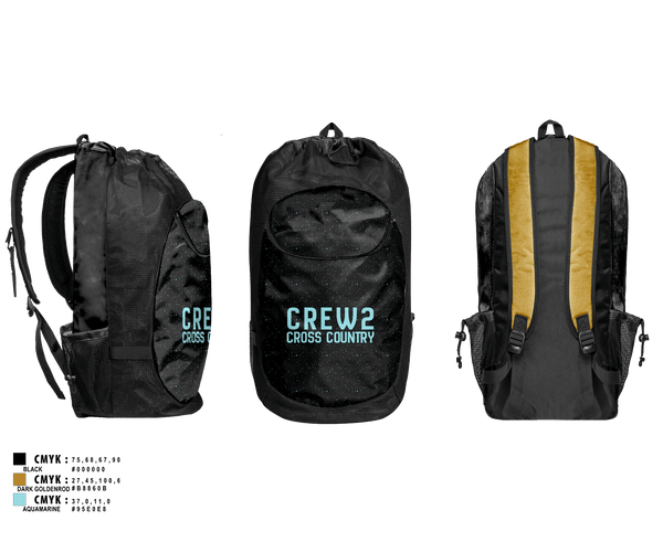Gear Bag, CREW2, Cross Country, Teamtime, Team time, sublimation, custom sports apparel, team uniforms, spirit wear, spiritwear, sports uniforms, custom shirts, team store, custom team store, fundraiser sports, apparel fundraiser