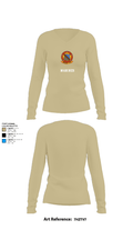 MACS 24 ATC Detachment A 44411642 Women's Long Sleeve V-neck Shirt - 82