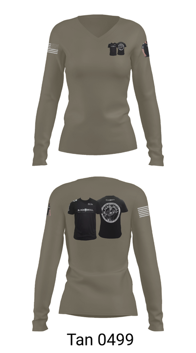 Guilherme 72458946 Women's Long Sleeve V-neck Shirt - 77