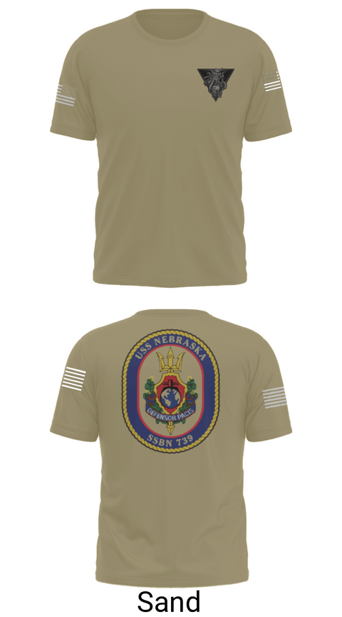 Short Sleeve Performance Shirt, USS Nebraska, Navy, Teamtime, Team time, sublimation, custom sports apparel, team uniforms, spirit wear, spiritwear, sports uniforms, custom shirts, team store, custom team store, fundraiser sports, apparel fundraiser