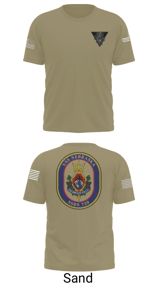 Short Sleeve Performance Shirt, USS Nebraska, Navy, Teamtime, Team time, sublimation, custom sports apparel, team uniforms, spirit wear, spiritwear, sports uniforms, custom shirts, team store, custom team store, fundraiser sports, apparel fundraiser