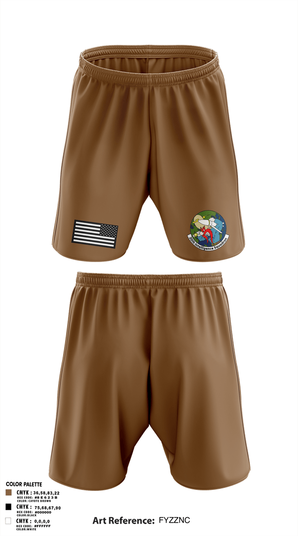 Athletic Shorts With Pockets, 20th Intelligence Squadron, Air Force, Teamtime, Team time, sublimation, custom sports apparel, team uniforms, spirit wear, spiritwear, sports uniforms, custom shirts, team store, custom team store, fundraiser sports, apparel fundraiser