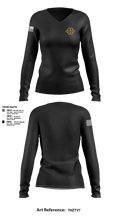Isenbarger Construction LLC 2868916 Women's Long Sleeve V-neck Shirt - 3