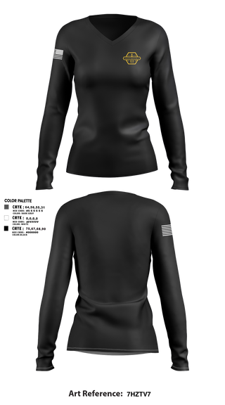 Womens Long Sleeve Vneck Shirt, Isenbarger Construction LLC, , Teamtime, Team time, sublimation, custom sports apparel, team uniforms, spirit wear, spiritwear, sports uniforms, custom shirts, team store, custom team store, fundraiser sports, apparel fundraiser