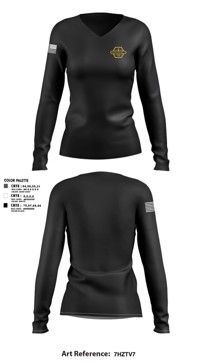 Isenbarger Construction LLC 2868916 Women's Long Sleeve V-neck Shirt - 3