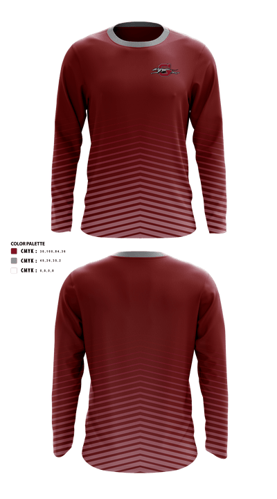 Grandview High School Cross Country 94143685 Long Sleeve Performance Shirt - 40
