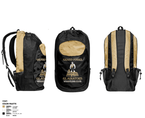 Gear Bag, Gladiators Wrestling Club, Wrestling, Teamtime, Team time, sublimation, custom sports apparel, team uniforms, spirit wear, spiritwear, sports uniforms, custom shirts, team store, custom team store, fundraiser sports, apparel fundraiser