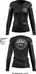 TSU 97360574 Women's Long Sleeve V-neck Shirt - 4