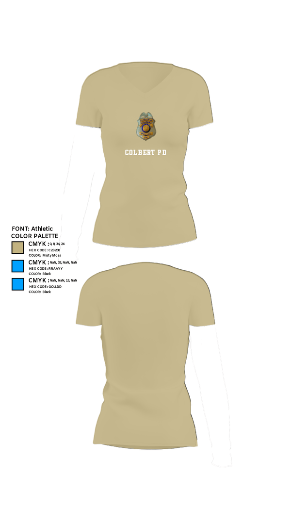 Women's Short Sleeve Vneck Shirt, Colbert PD, Police, Teamtime, Team time, sublimation, custom sports apparel, team uniforms, spirit wear, spiritwear, sports uniforms, custom shirts, team store, custom team store, fundraiser sports, apparel fundraiser