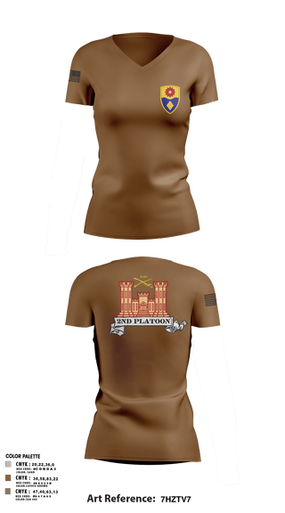 Womens Short Sleeve Vneck Shirt, 649 ENG CO649 ENG CO649 EN CO, Army, Teamtime, Team time, sublimation, custom sports apparel, team uniforms, spirit wear, spiritwear, sports uniforms, custom shirts, team store, custom team store, fundraiser sports, apparel fundraiser