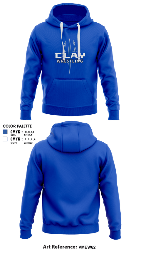 Hoodie, Clay High School Wrestling, Wrestling, Teamtime, Team time, sublimation, custom sports apparel, team uniforms, spirit wear, spiritwear, sports uniforms, custom shirts, team store, custom team store, fundraiser sports, apparel fundraiser