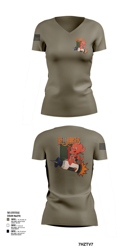 Womens Short Sleeve Vneck Shirt, Hellraiser, , Teamtime, Team time, sublimation, custom sports apparel, team uniforms, spirit wear, spiritwear, sports uniforms, custom shirts, team store, custom team store, fundraiser sports, apparel fundraiser