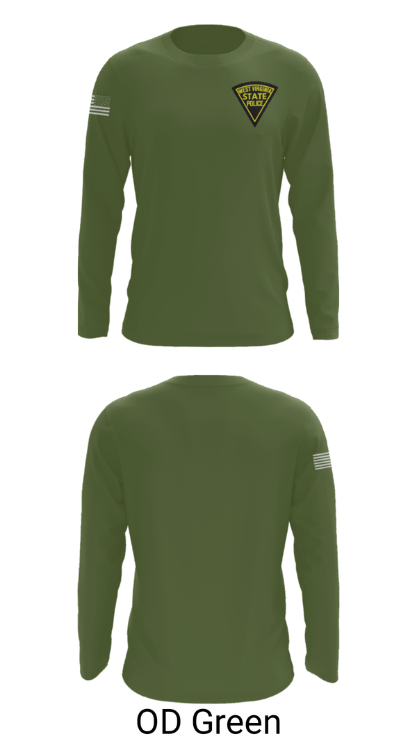Long Sleeve Performance Shirt, West Virginia State Police, Police, Teamtime, Team time, sublimation, custom sports apparel, team uniforms, spirit wear, spiritwear, sports uniforms, custom shirts, team store, custom team store, fundraiser sports, apparel fundraiser
