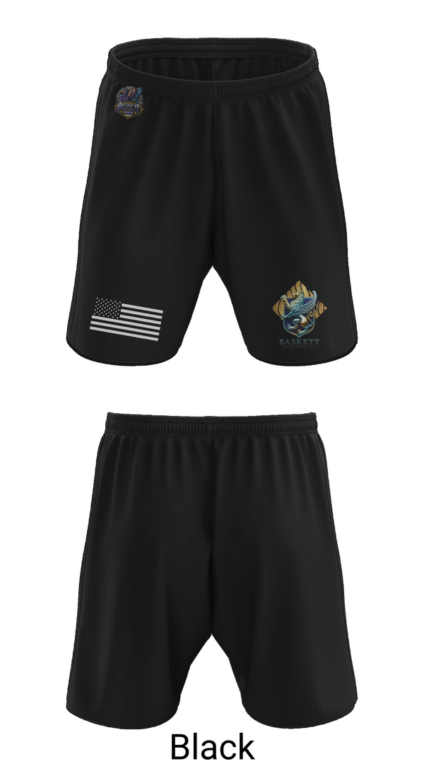Athletic Shorts With Pockets, Baskett Transport LLC, , Teamtime, Team time, sublimation, custom sports apparel, team uniforms, spirit wear, spiritwear, sports uniforms, custom shirts, team store, custom team store, fundraiser sports, apparel fundraiser