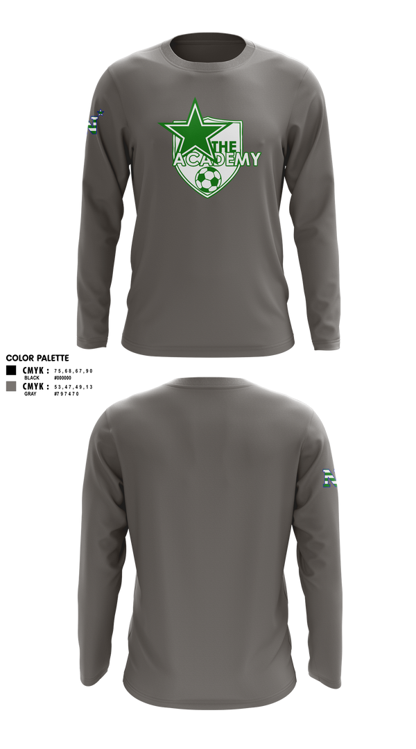 Long Sleeve Performance Shirt, Lil' Shooters Starter Soccer, Men's Soccer, Teamtime, Team time, sublimation, custom sports apparel, team uniforms, spirit wear, spiritwear, sports uniforms, custom shirts, team store, custom team store, fundraiser sports, apparel fundraiser