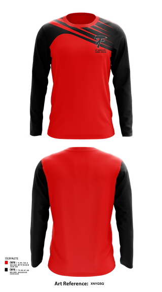Long Sleeve Performance Shirt, St Johns High School Soccer, Men's Soccer, Teamtime, Team time, sublimation, custom sports apparel, team uniforms, spirit wear, spiritwear, sports uniforms, custom shirts, team store, custom team store, fundraiser sports, apparel fundraiser