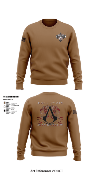 Crew Neck Sweatshirt, 404 ASB, Army, Teamtime, Team time, sublimation, custom sports apparel, team uniforms, spirit wear, spiritwear, sports uniforms, custom shirts, team store, custom team store, fundraiser sports, apparel fundraiser