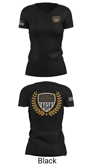 Women's Short Sleeve Vneck Shirt, Legacy Goalkeeping Acadmey, Men's Soccer, Teamtime, Team time, sublimation, custom sports apparel, team uniforms, spirit wear, spiritwear, sports uniforms, custom shirts, team store, custom team store, fundraiser sports, apparel fundraiser