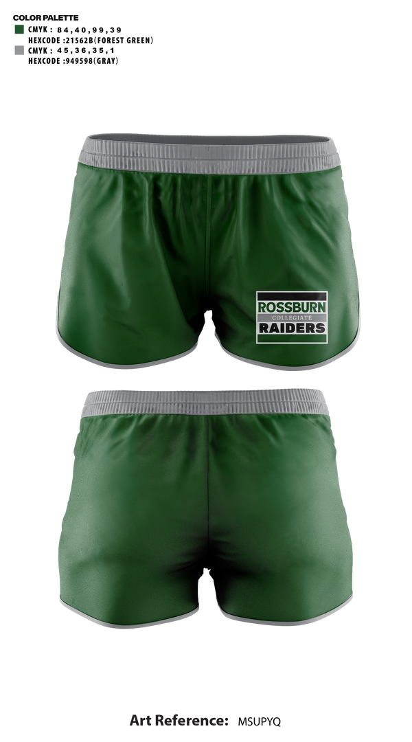 Womens Shorts, Rossburn Collegiate Raiders, Spirit Store, Teamtime, Team time, sublimation, custom sports apparel, team uniforms, spirit wear, spiritwear, sports uniforms, custom shirts, team store, custom team store, fundraiser sports, apparel fundraiser