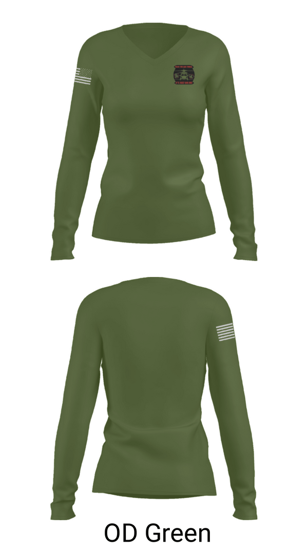 Women's Long Sleeve Vneck Shirt, 24-922, Army, Teamtime, Team time, sublimation, custom sports apparel, team uniforms, spirit wear, spiritwear, sports uniforms, custom shirts, team store, custom team store, fundraiser sports, apparel fundraiser