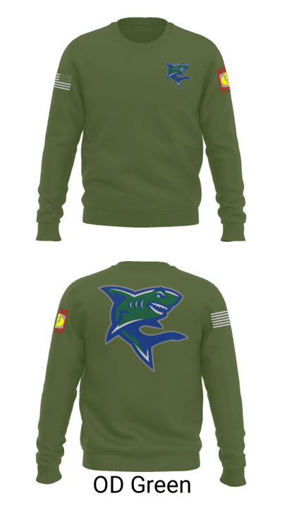 Bullshark Battalion 90693069 Crew Neck Sweatshirt - 45