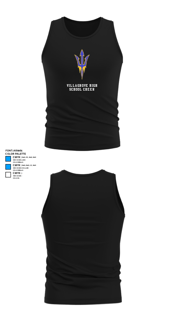 Tank Top, Villa Grove High School Cheer, Cheer, Teamtime, Team time, sublimation, custom sports apparel, team uniforms, spirit wear, spiritwear, sports uniforms, custom shirts, team store, custom team store, fundraiser sports, apparel fundraiser
