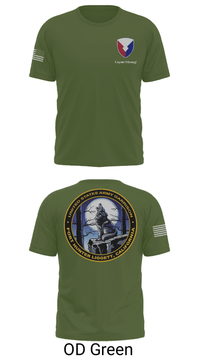 USAG Fort Hunter Liggett 63264859 Short Sleeve Performance Shirt - 30