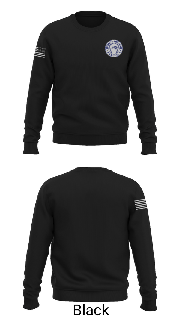 Crew Neck Sweatshirt, University Of Saint Francis Baseball, Baseball, Teamtime, Team time, sublimation, custom sports apparel, team uniforms, spirit wear, spiritwear, sports uniforms, custom shirts, team store, custom team store, fundraiser sports, apparel fundraiser