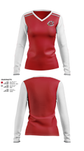 Spring Cove Middle School 56529593 Women's Long Sleeve V-neck Shirt -1 1