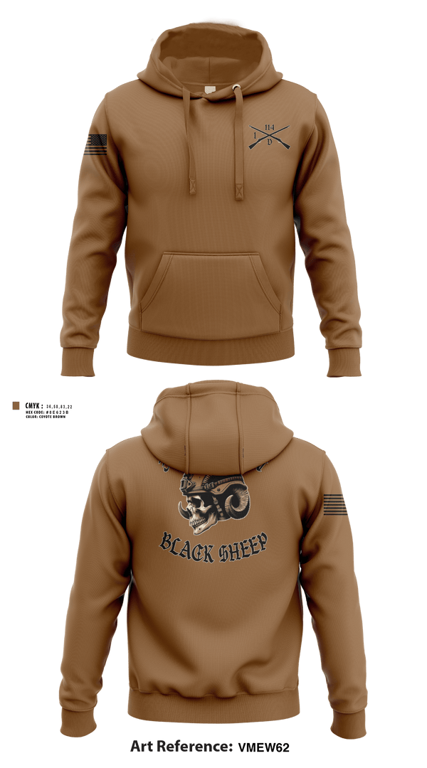 Hoodie, 3rd PLT Black SheepDelta company 114, Army, Teamtime, Team time, sublimation, custom sports apparel, team uniforms, spirit wear, spiritwear, sports uniforms, custom shirts, team store, custom team store, fundraiser sports, apparel fundraiser