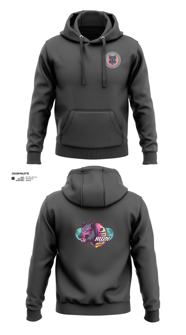Hoodie, Black Boars, Rugby, Teamtime, Team time, sublimation, custom sports apparel, team uniforms, spirit wear, spiritwear, sports uniforms, custom shirts, team store, custom team store, fundraiser sports, apparel fundraiser