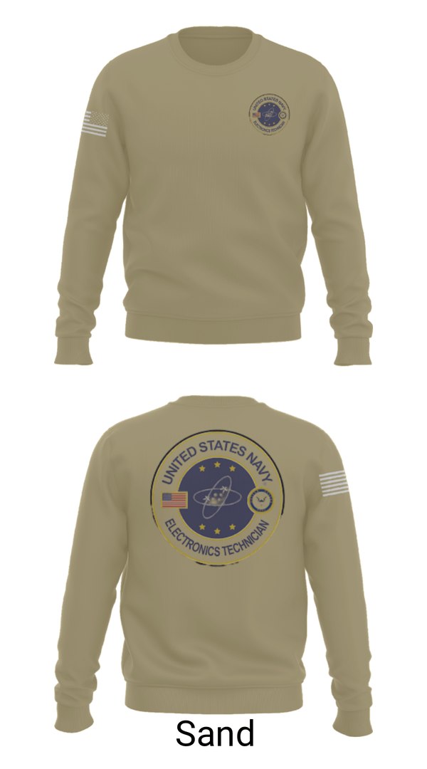 Crew Neck Sweatshirt, USS AMERICA LHA6, Navy, Teamtime, Team time, sublimation, custom sports apparel, team uniforms, spirit wear, spiritwear, sports uniforms, custom shirts, team store, custom team store, fundraiser sports, apparel fundraiser