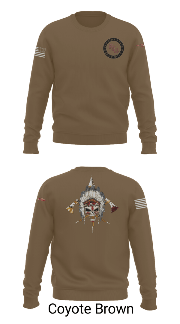 Crew Neck Sweatshirt, Seminole Battalion, Army, Teamtime, Team time, sublimation, custom sports apparel, team uniforms, spirit wear, spiritwear, sports uniforms, custom shirts, team store, custom team store, fundraiser sports, apparel fundraiser