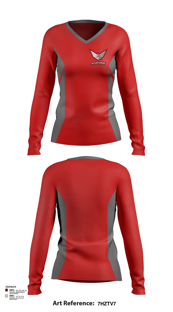 Womens Long Sleeve Vneck Shirt 1, Cedar Valley High School Cross Country, Cross Country, Teamtime, Team time, sublimation, custom sports apparel, team uniforms, spirit wear, spiritwear, sports uniforms, custom shirts, team store, custom team store, fundraiser sports, apparel fundraiser