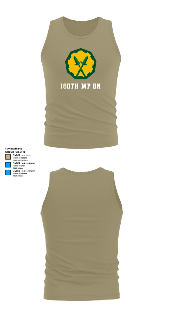 Tank Top, 160th mp bn, Army, Teamtime, Team time, sublimation, custom sports apparel, team uniforms, spirit wear, spiritwear, sports uniforms, custom shirts, team store, custom team store, fundraiser sports, apparel fundraiser