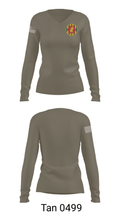 127 37504104 Women's Long Sleeve V-neck Shirt - 77