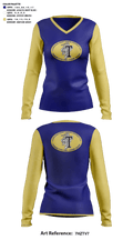 Timberlake Senior High School Volleyball 62914388 Women's Long Sleeve V-neck Shirt - 41